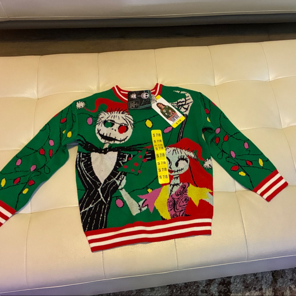 Disney Green and Red Kids Sweater